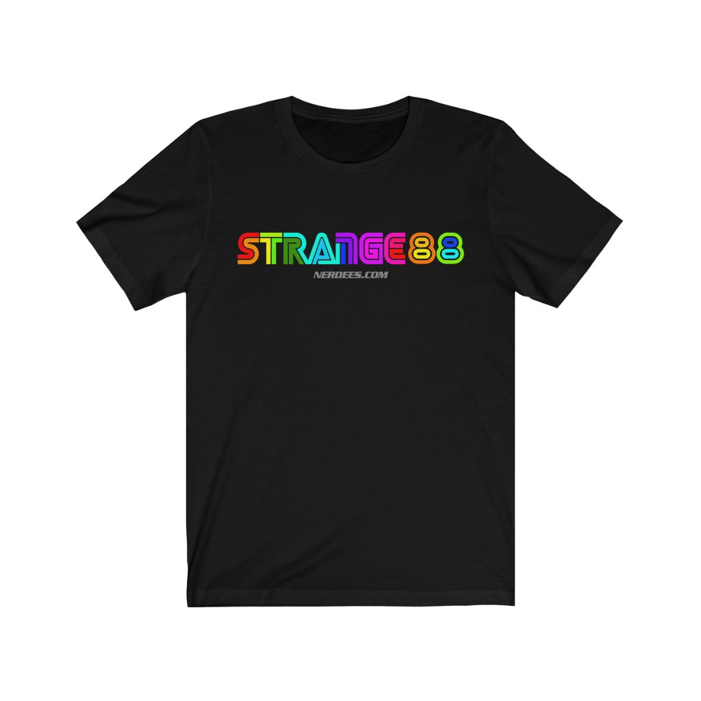 Strange 88 Retro Logo Tee "Mega 16 Bit - RGB" - Unisex Jersey Short Sleeve Tee