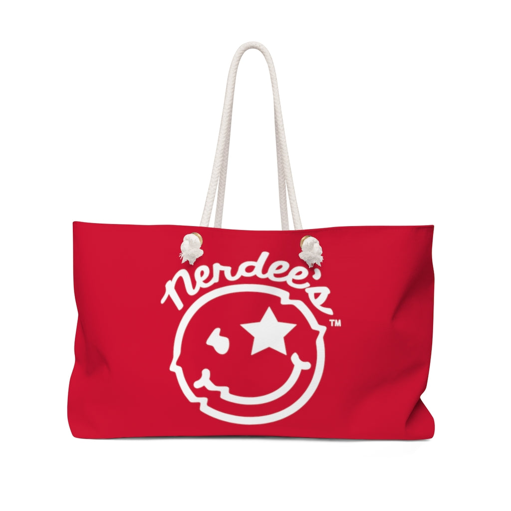 Nerdee's Official Logo  - Weekender Bag - Red