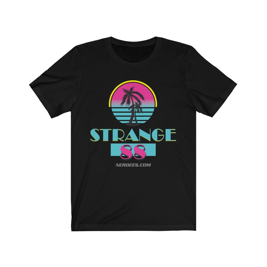 Strange 88 Retro Logo Tee "Miami" - Unisex Jersey Short Sleeve Tee