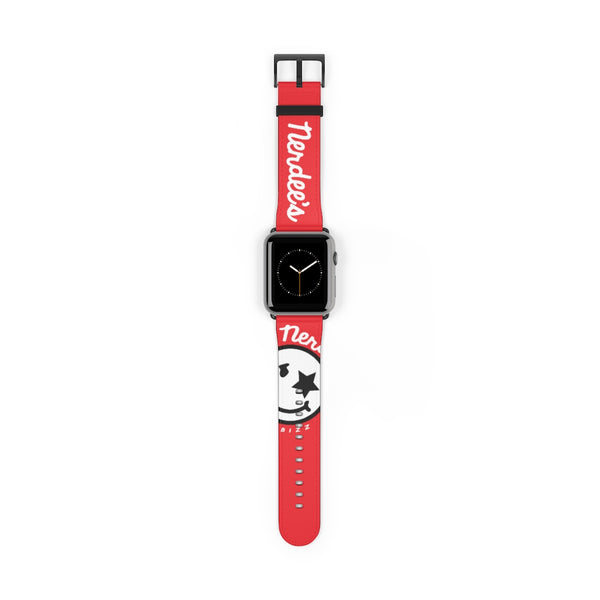 Nerdee's Official Logo Watch Band - (Design 02) Red