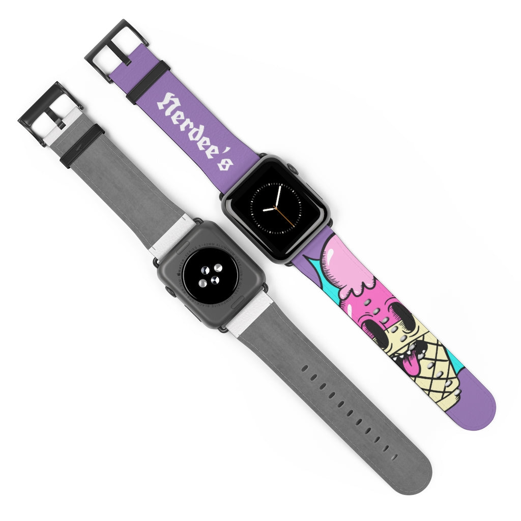 Nerdee's "I-Scream" Watch Band - (Design 01) Violet