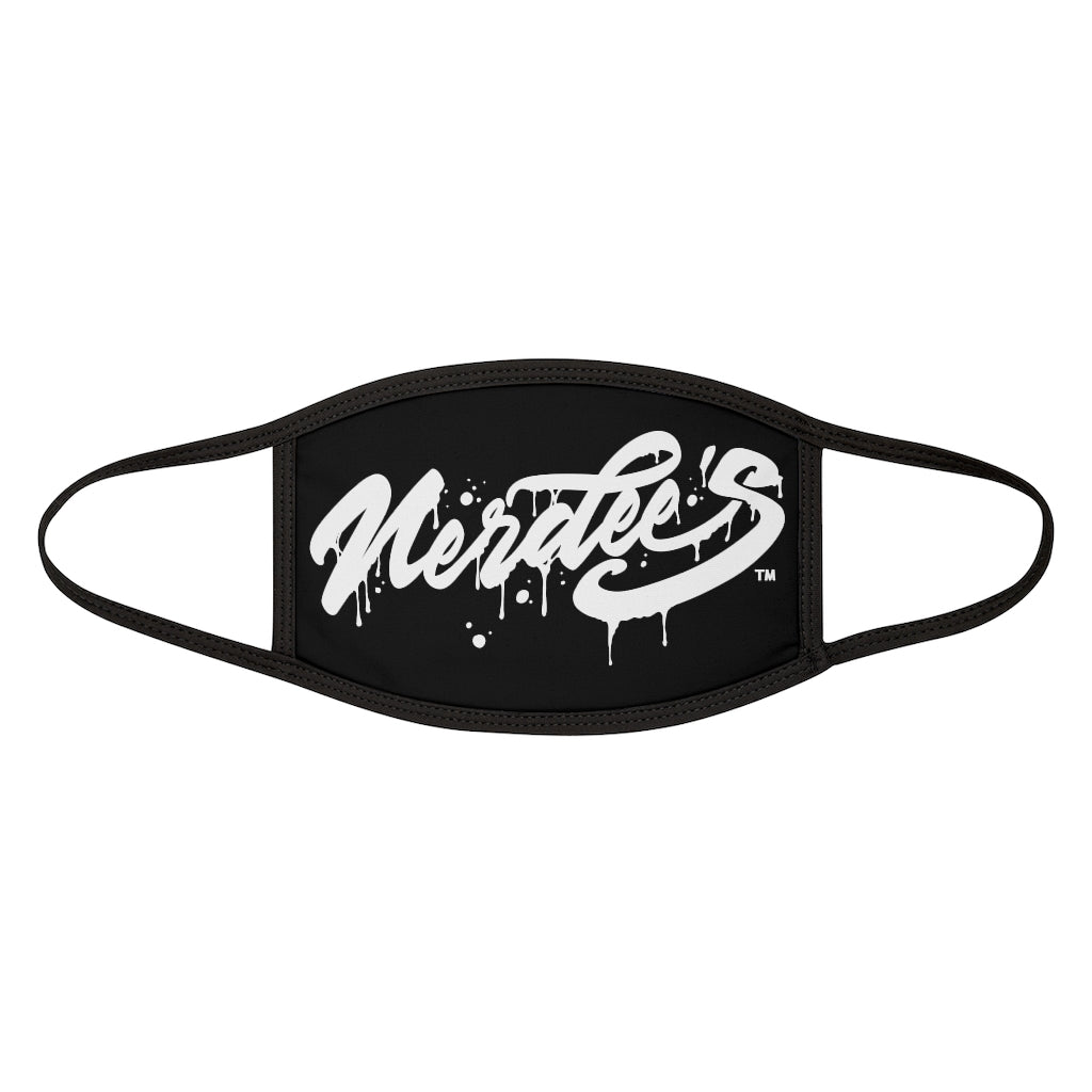 Nerdee's - Mixed-Fabric Face Mask - "The Drip" - Black