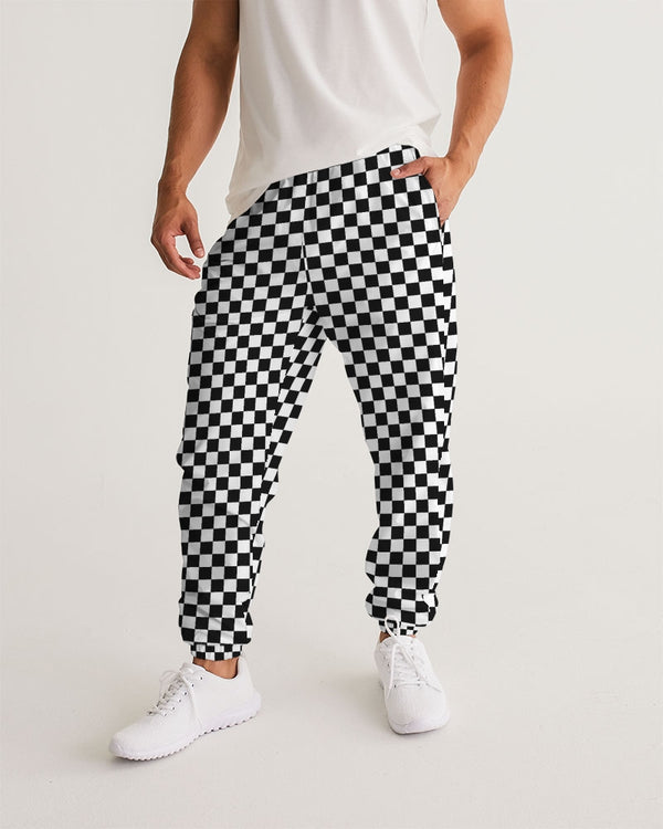 Checkerboard Print- Men's Track Pants
