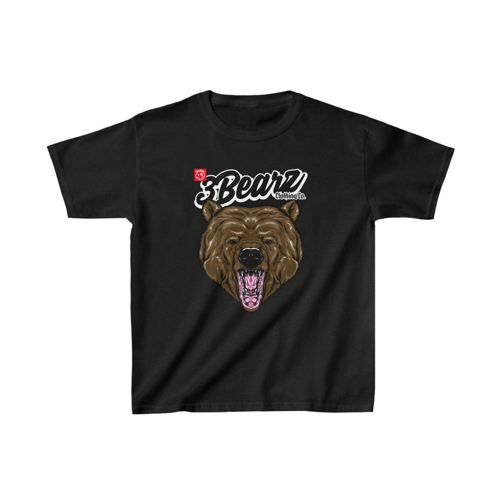 3Bearz Clothing Co. Logo (Design 01) - Kids Heavy Cotton™ Tee