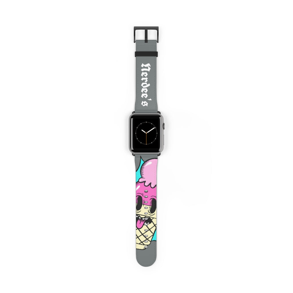 Nerdee's "I-Scream" Watch Band - (Design 01) Dark Gray