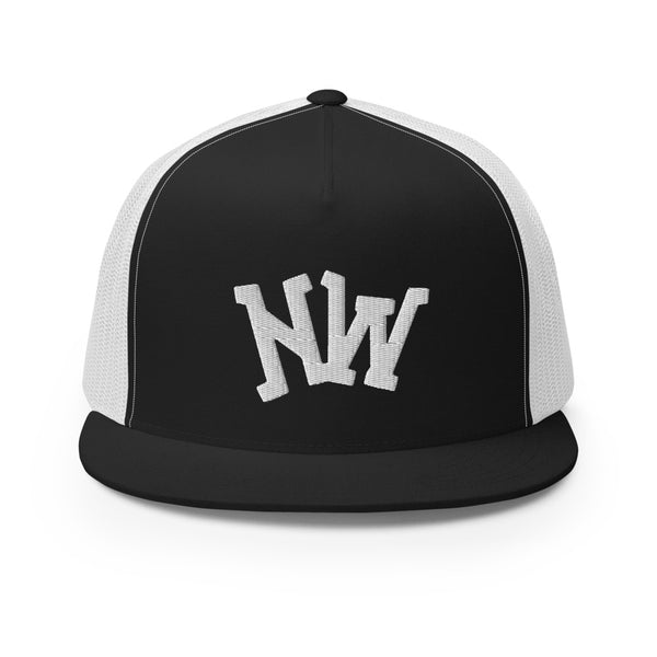 Nerdee's World NW Logo - Flat Bill Trucker Cap