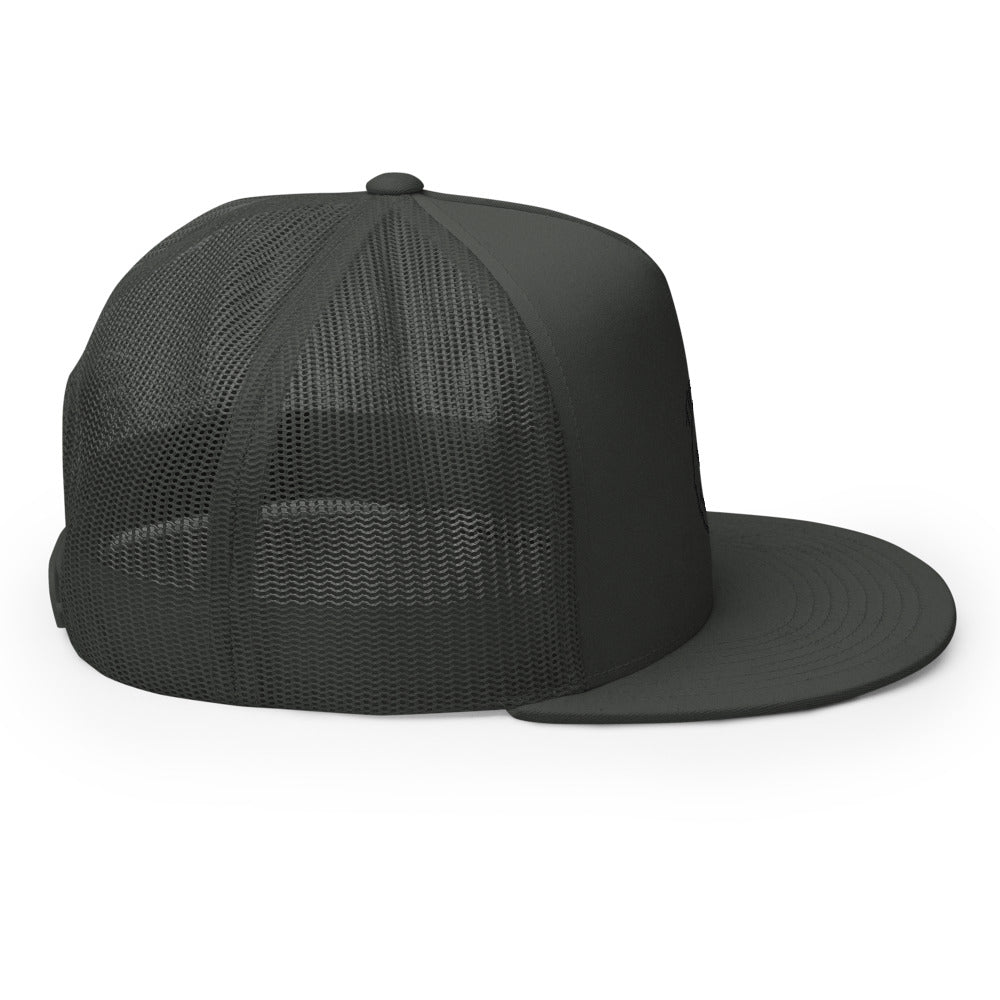 キャップ NOT4NERD 2Devils Trucker Ball Cap Black CP025BK Nerdee's Official Logo (Black) - Flat Bill Trucker Cap