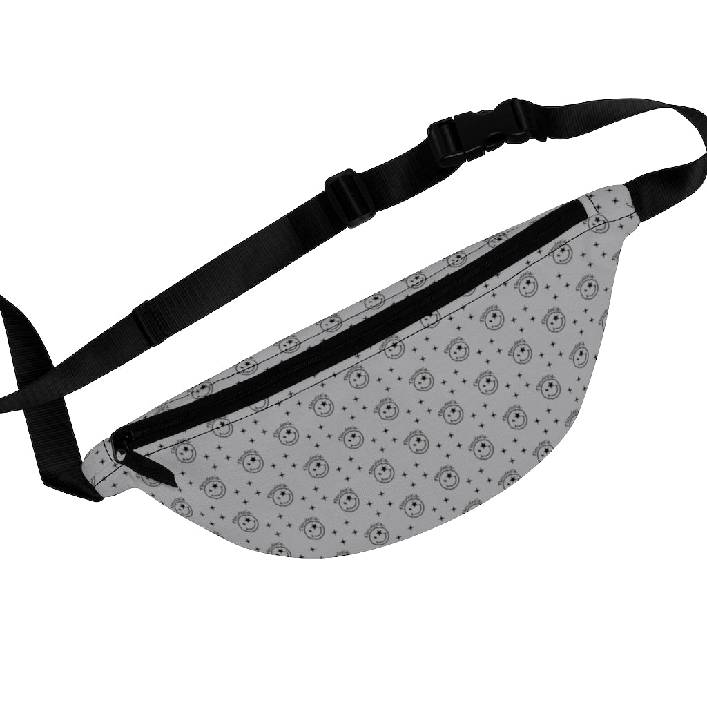 Nerdee's Logo Pattern (Design 01) - Fanny Pack - Gray