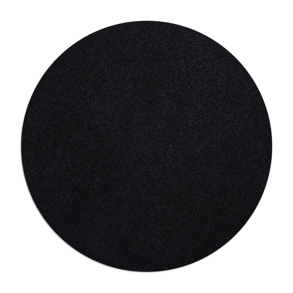 Nerdee's Official Logo Round Mousepad - White