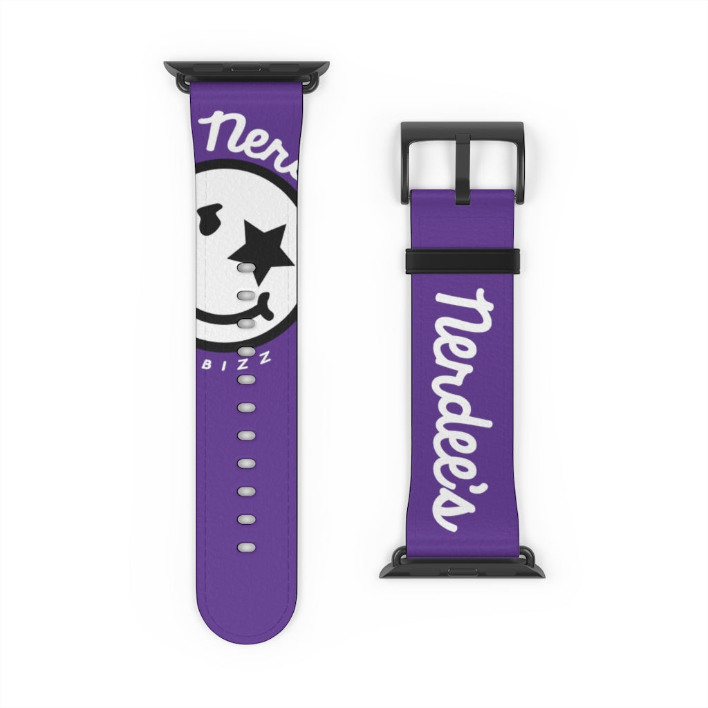 Nerdee's Official Logo Watch Band - (Design 02) Purple