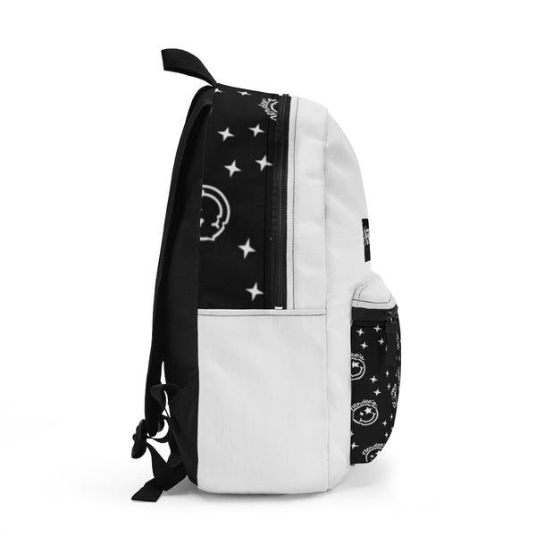 Nerdee's Logo Backpack (Design 05) - White