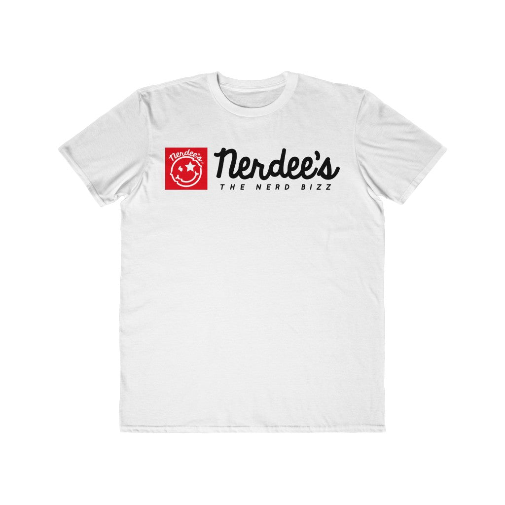 Nerdee's Red Banner Tee (Design 01) - Men's Lightweight Fashion Tee