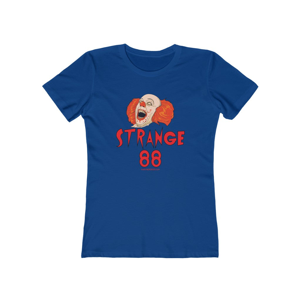 Strange 88 Retro Logo "Clown'n" - Women's The Boyfriend Tee