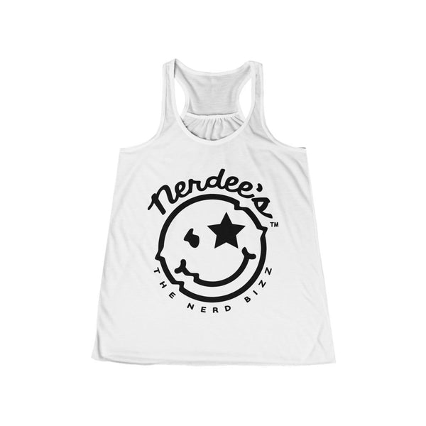 Nerdee's Official Logo - Women's Flowy Racerback Tank