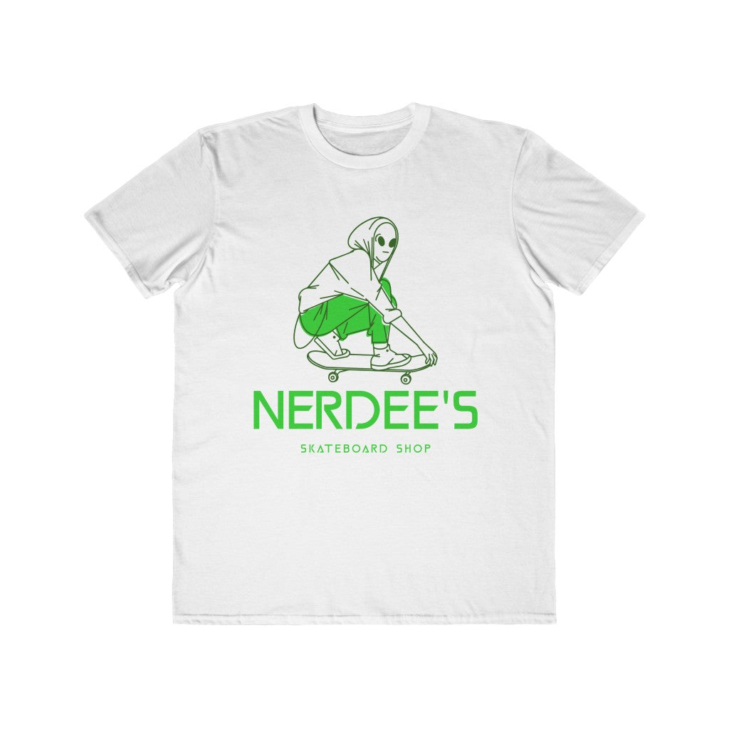 Nerdee's Skate Shop "Alien Skater" - Men's Lightweight Fashion Tee