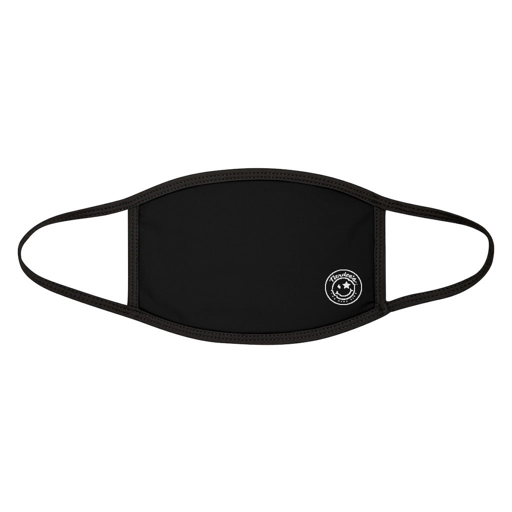 Nerdee's - Mixed-Fabric Face Mask - Emblem Logo - Black