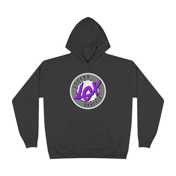 LGX Logo ( WHT/GRY/PRP) - Unisex Hoodie