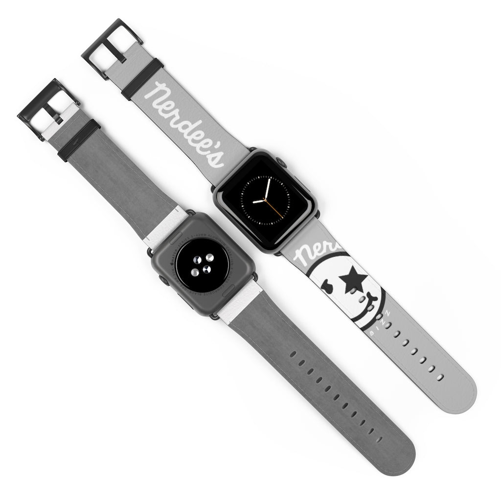 Nerdee's Official Logo Watch Band - (Design 02) Light Gray