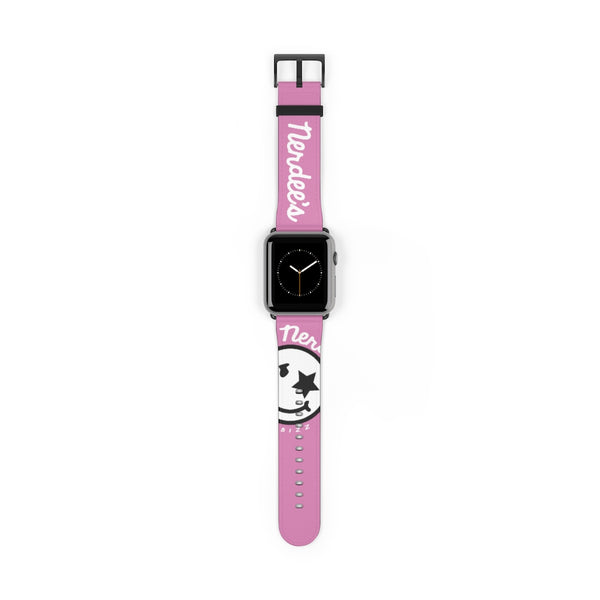 Nerdee's Official Logo Watch Band - (Design 02) Pink