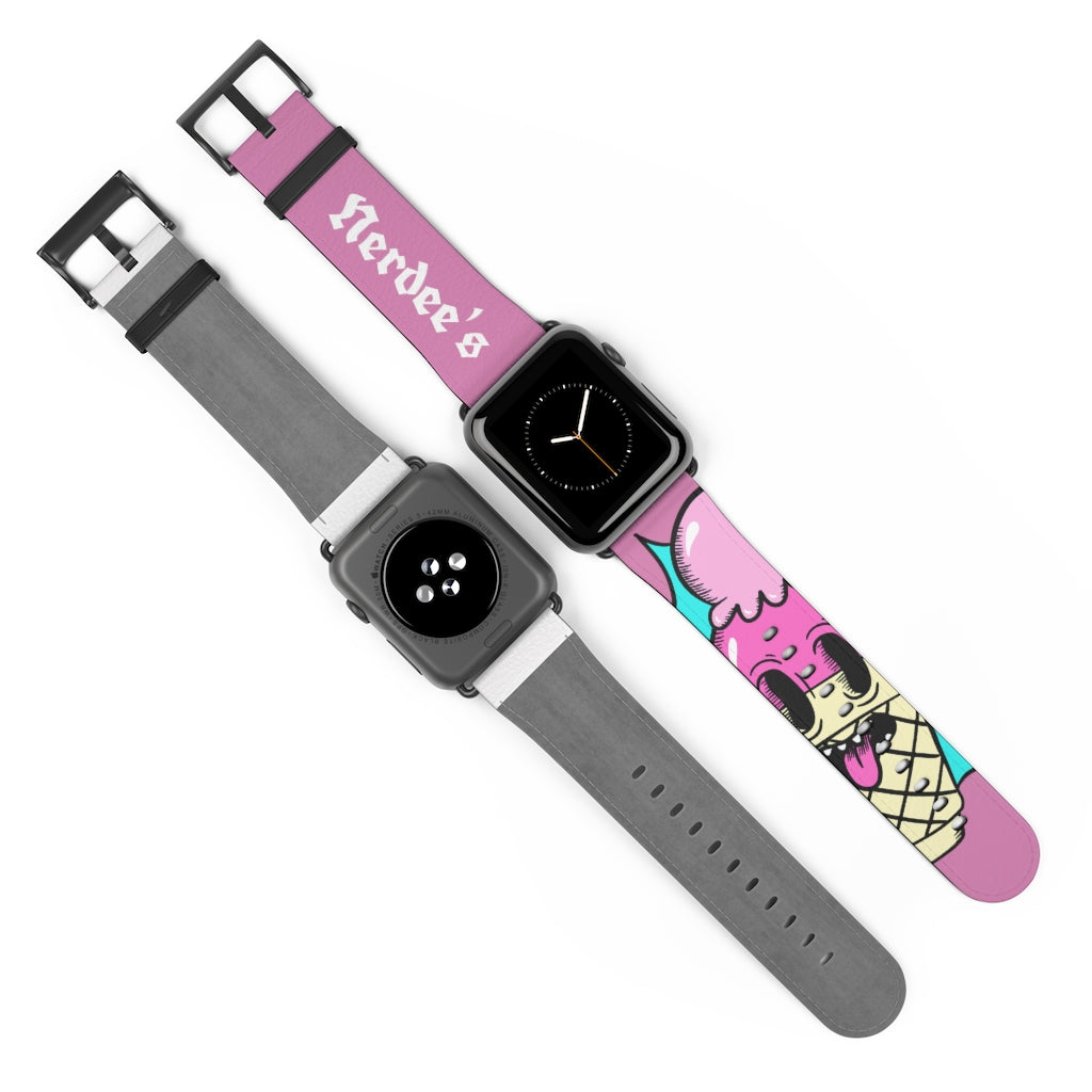 Nerdee's "I-Scream" Watch Band - (Design 01) Pink