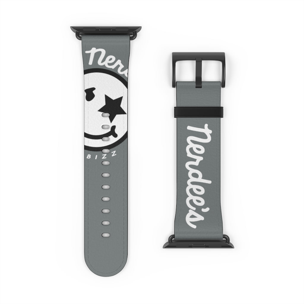 Nerdee's Official Logo Watch Band - (Design 02) Dark Gray
