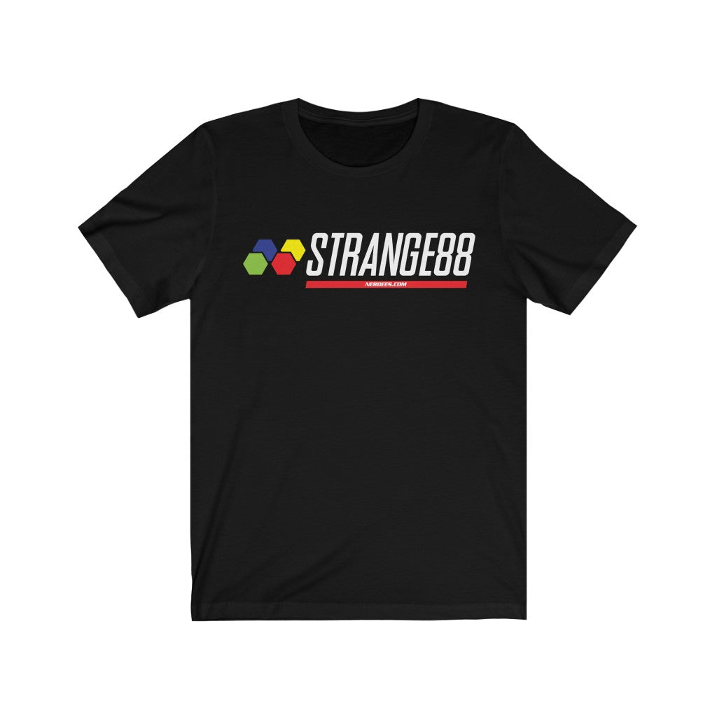 Strange 88 Retro Logo "Super 16 Bit" - Unisex Jersey Short Sleeve Tee