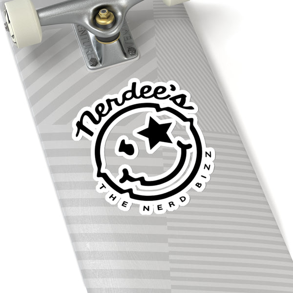 Nerdee's Official logo Decal (Black) - Kiss-Cut Stickers