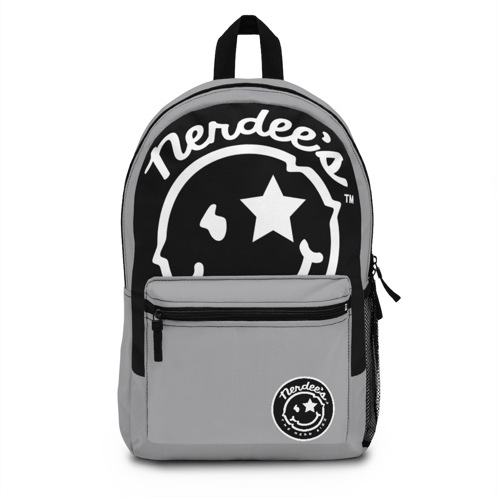 Nerdee's Logo Backpack (Design 03.1) - Gray