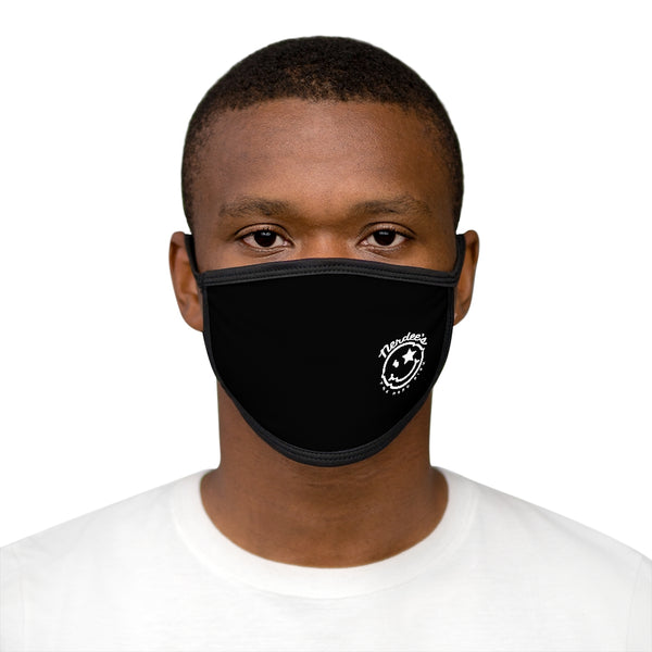 Nerdee's Official Logo - Mixed-Fabric Face Mask - Black