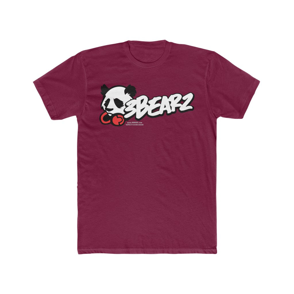 3Bearz Clothing Logo - Men's Cotton Crew Tee