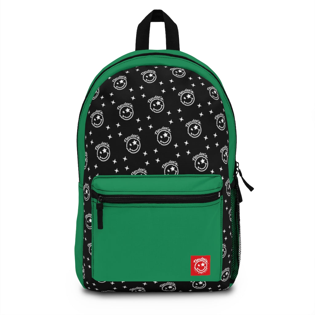 Nerdee's Logo Backpack (Design 04) - Green