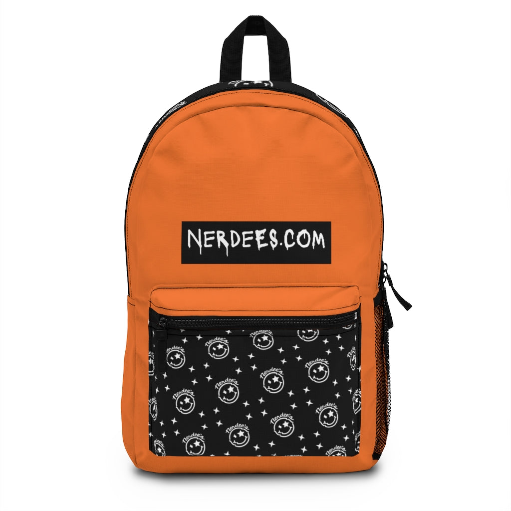 Nerdee's Logo Backpack (Design 05) - Orange