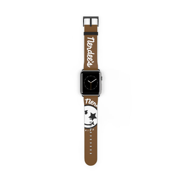Nerdee's Official Logo Watch Band - (Design 02) Brown