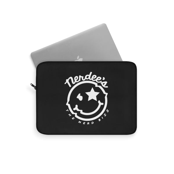 Nerdee's Official Logo Laptop Sleeve - Black