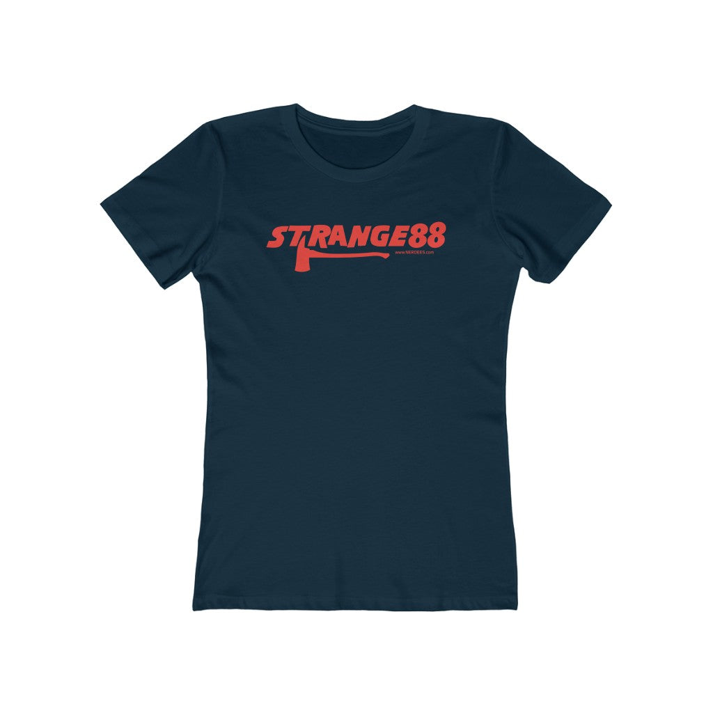 Strange 88 Retro Logo "Here's Johnny!" - Women's The Boyfriend Tee