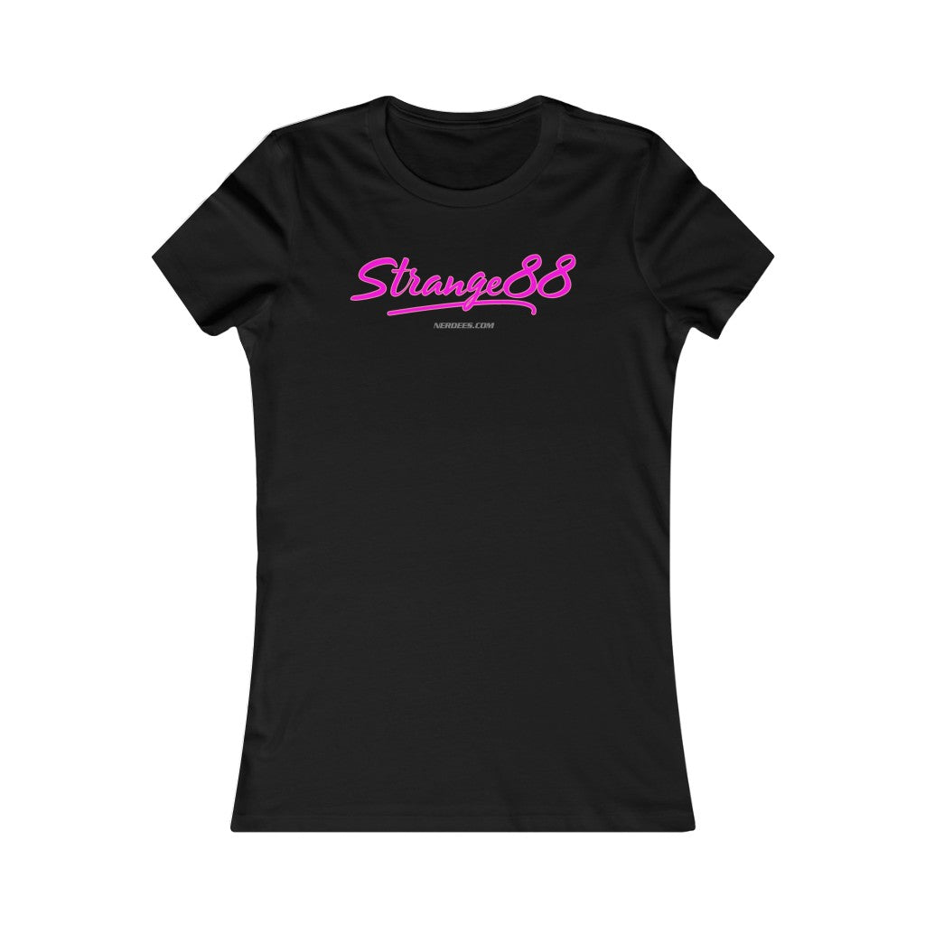 Strange 88 Retro Logo Tee "Risky" (Pink) - Women's Favorite Tee