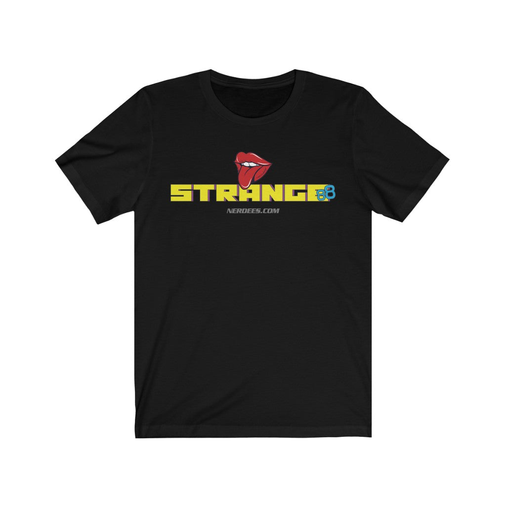 Strange 88 Retro Logo Tee "80's Music" - Unisex Jersey Short Sleeve Tee