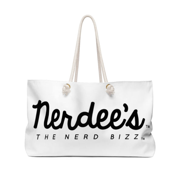 Nerdee's Official Logo  - Weekender Bag - White