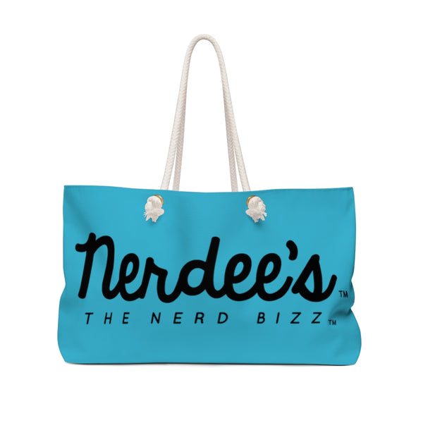 Nerdee's Official Logo  - Weekender Bag - Aqua