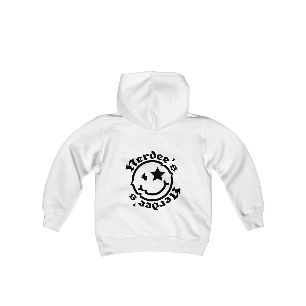 Nerdee's Official Logo Hoodie (Front & Back - Design 03) - Kids Hoodie