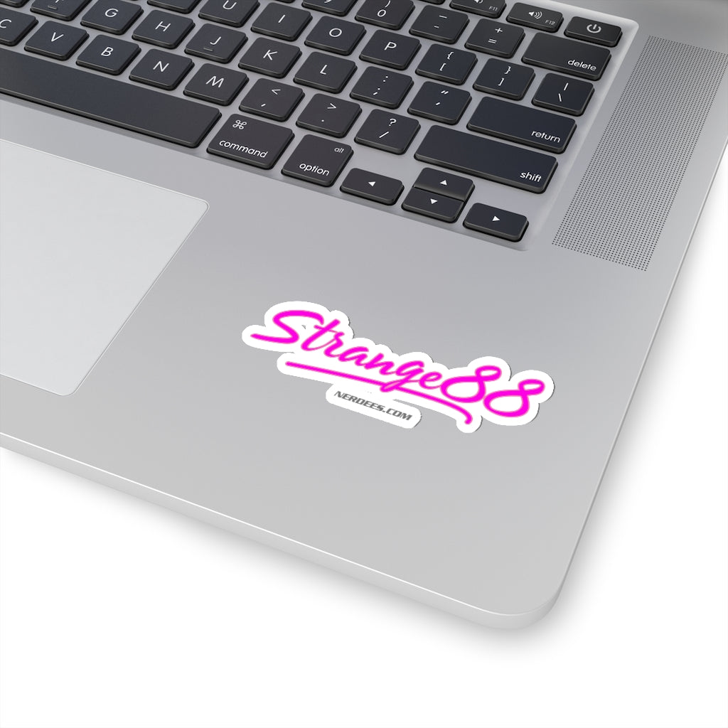 Strange 88 Retro "Risky" Logo - Kiss-Cut Stickers