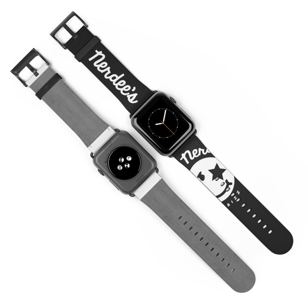 Nerdee's Official Logo Watch Band - (Design 02) Black