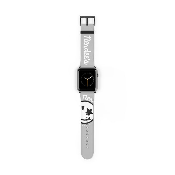 Nerdee's Official Logo Watch Band - (Design 02) Light Gray