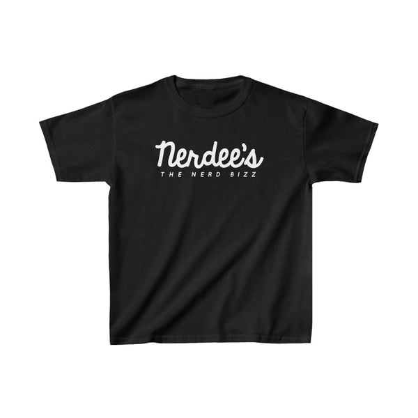 Nerdee's Official Script Logo - Kids Heavy Cotton Tee