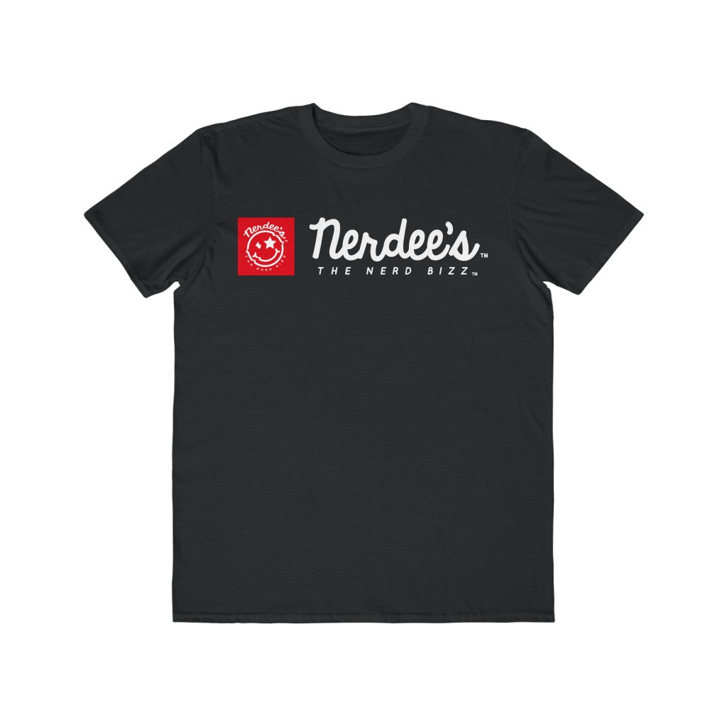 Nerdee's Red Banner Tee (Design 01) - Men's Lightweight Fashion Tee