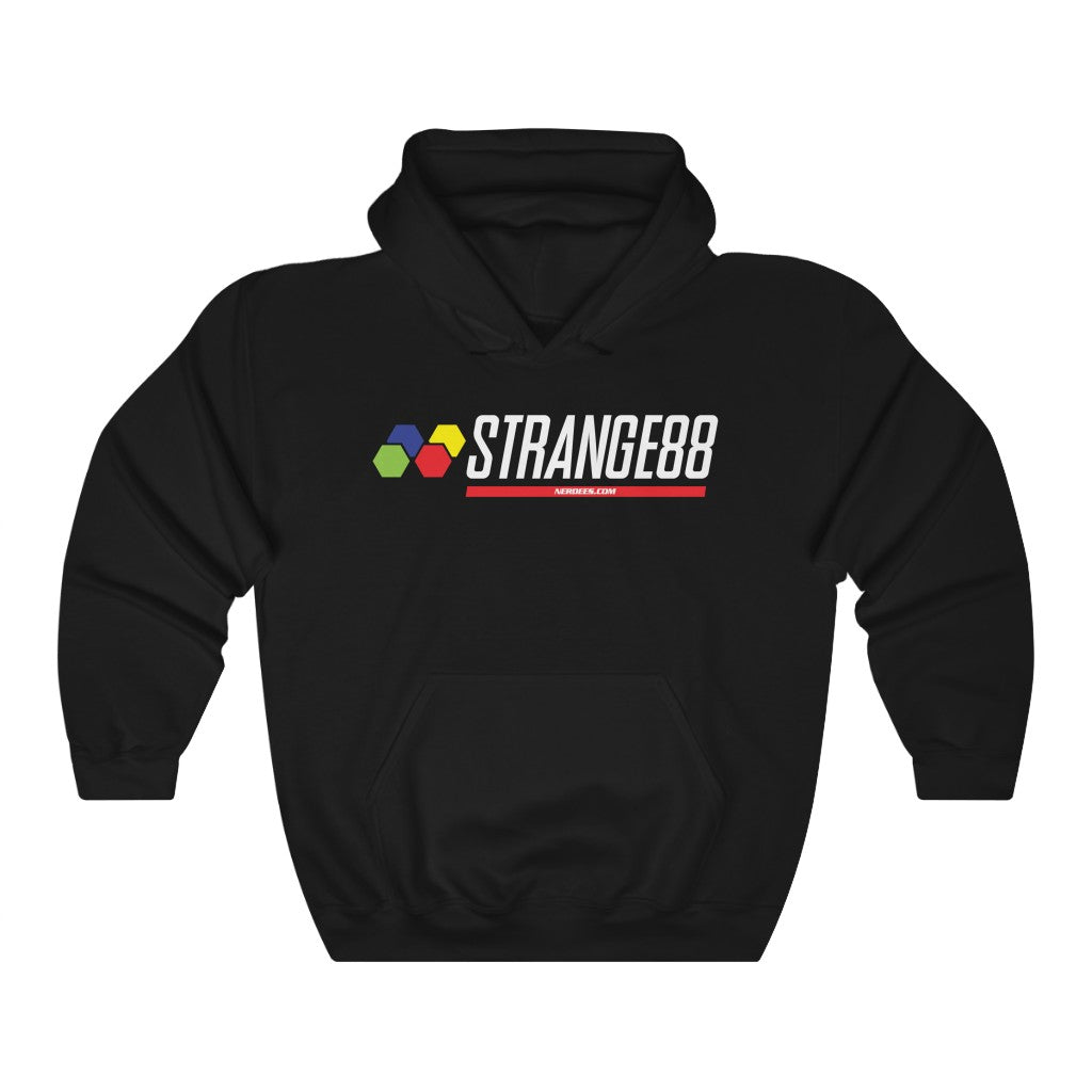 Strange 88 Retro Logo "Super 16 Bit" - Unisex Heavy Blend™ Hooded Sweatshirt