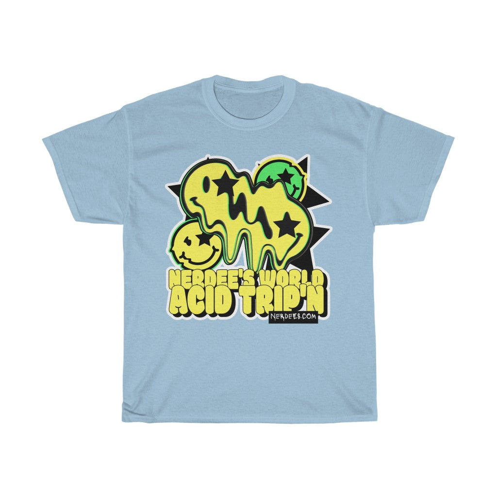 Nerdee's World - "Acid Trip'n - Butter Faces" (Design 01) - Unisex Heavy Cotton Tee
