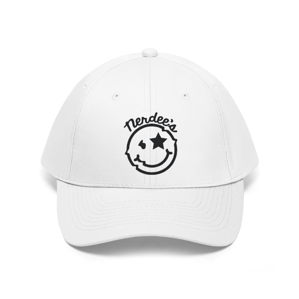 Nerdee's Official logo (BLK) - Unisex Twill Hat