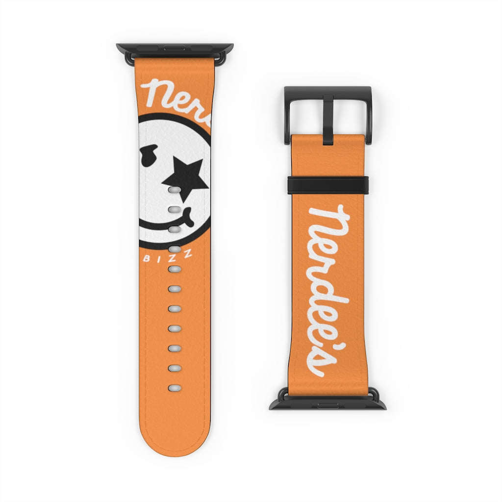 Nerdee's Official Logo Watch Band - (Design 02) Orange