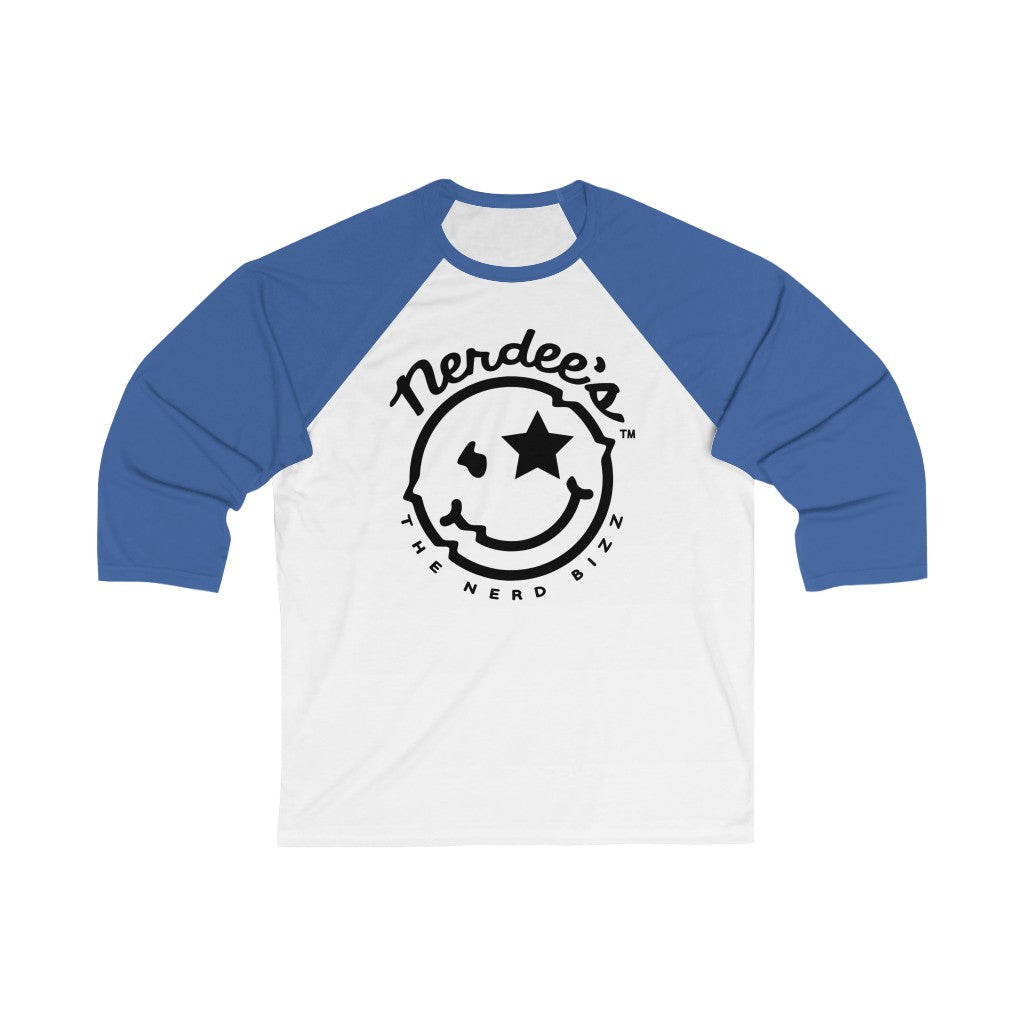 Nerdee's Official Logo - Unisex 3/4 Sleeve Baseball Tee